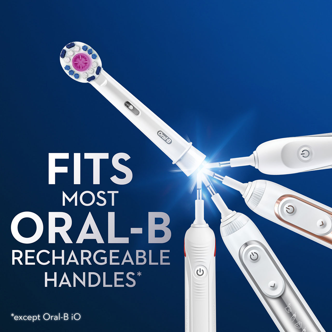 Oral-B 3D White Electric Toothbrush Egyebek Brush Heads Fehér | HU_OB43794