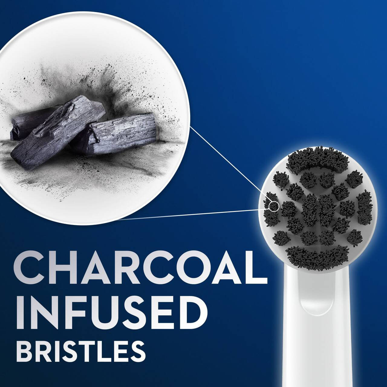 Oral-B Charcoal bristles Egyebek Brush Heads Szürke | HU_OB29572