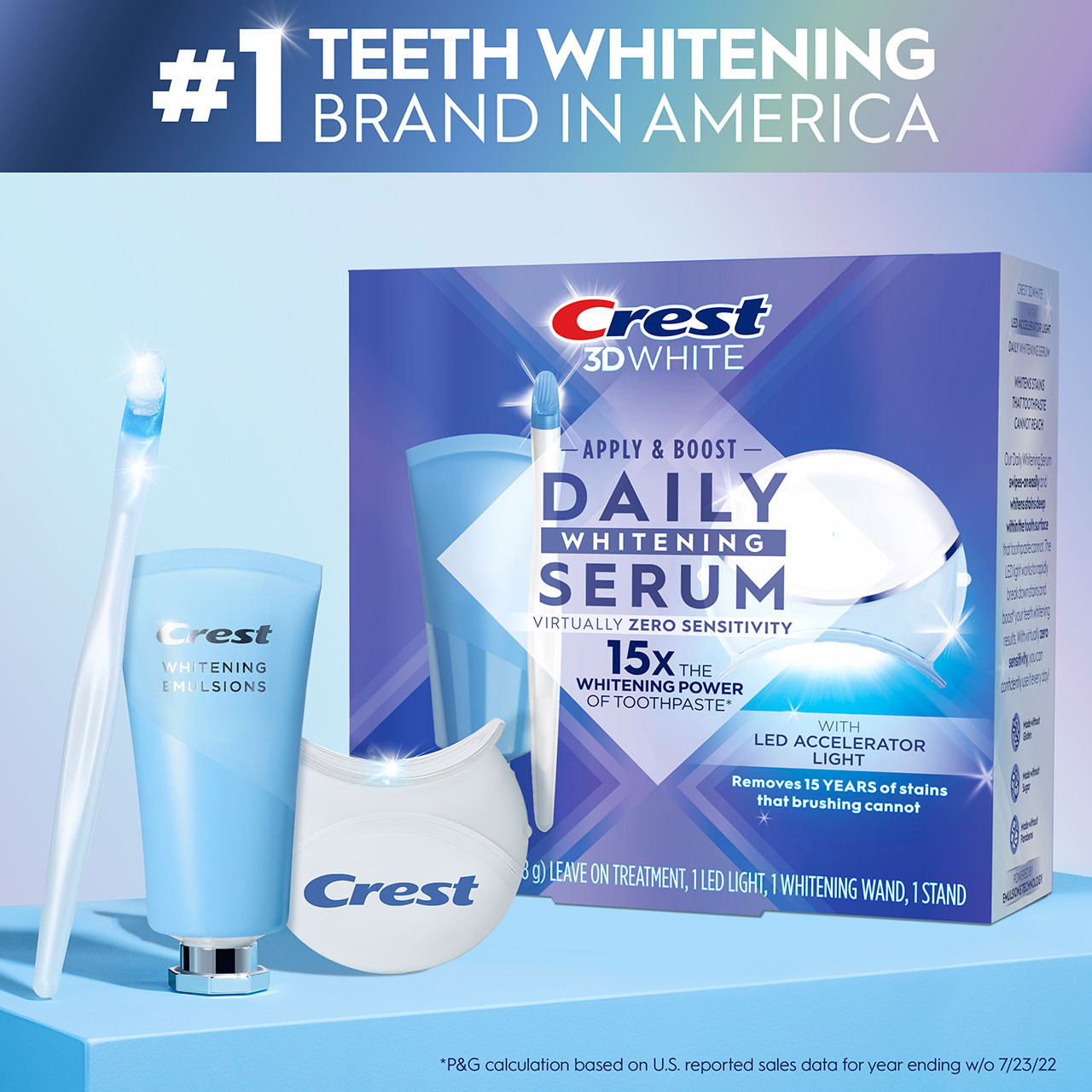 Oral-B Crest 3DWhite Daily Whitening Serum with LED Kiegészítők Világos | HU_OB85867