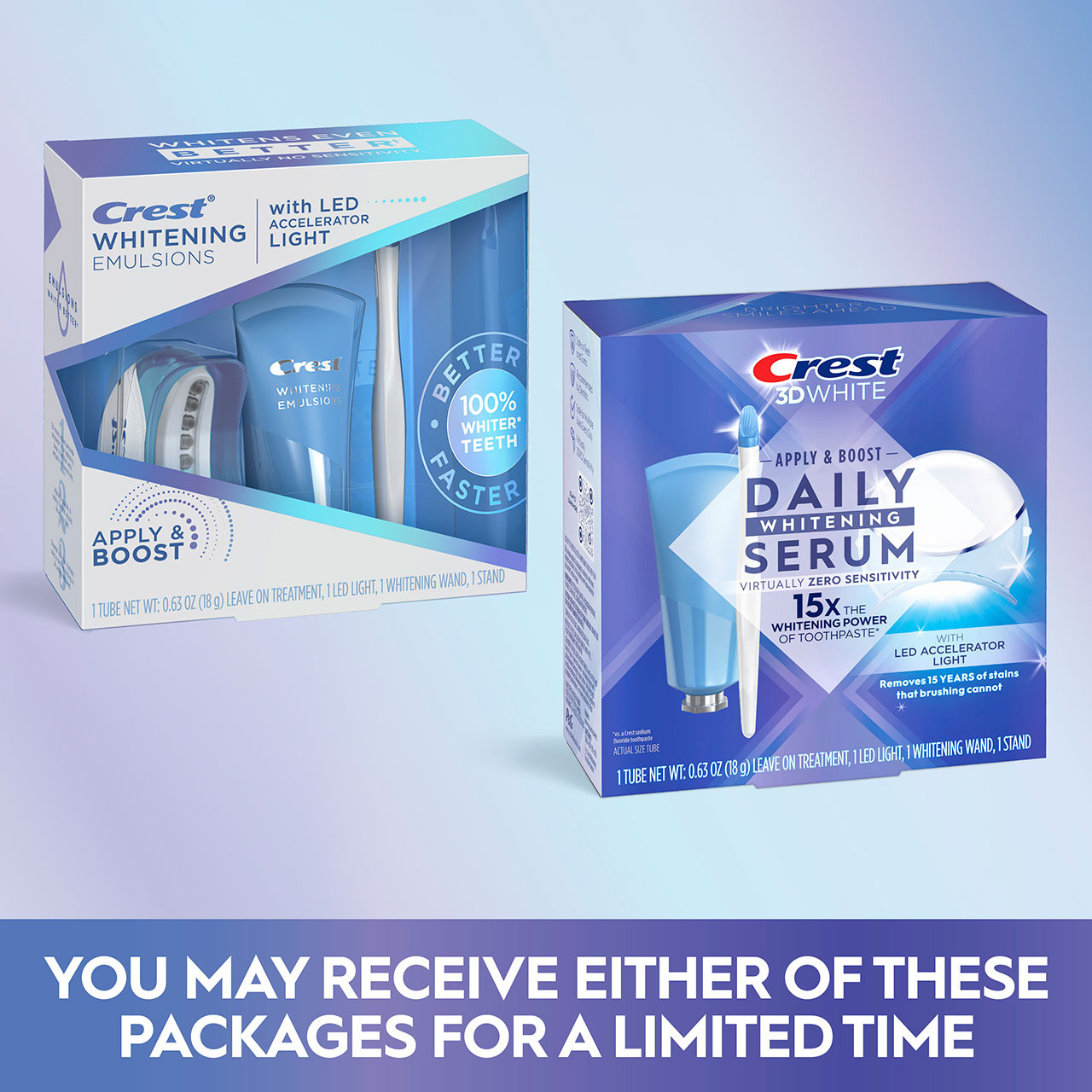 Oral-B Crest 3DWhite Daily Whitening Serum with LED Kiegészítők Világos | HU_OB85867