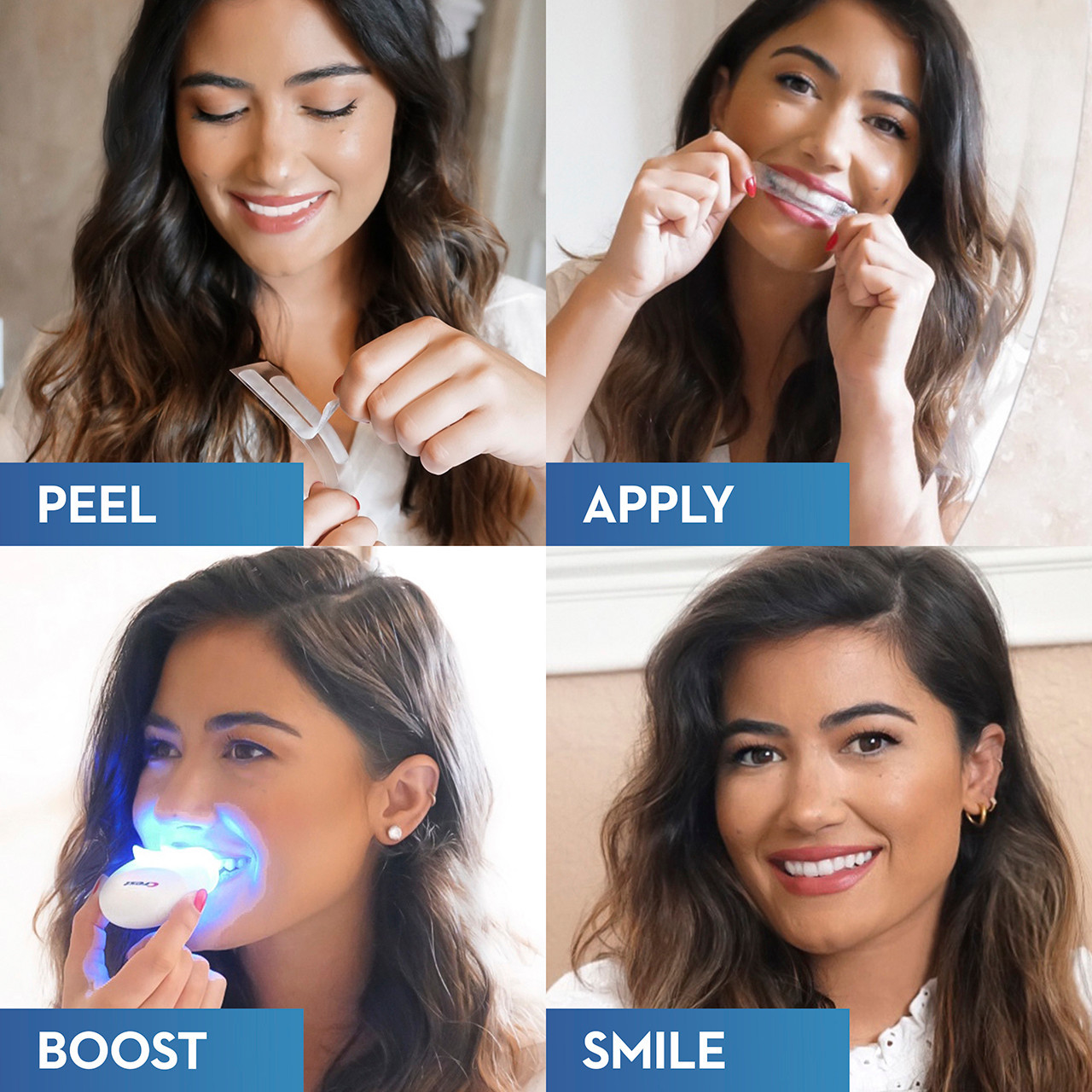 Oral-B Crest 3DWhitestrips Dental Whitening Kit 1 Hour Express + LED Kiegészítők Világos | HU_OB95994