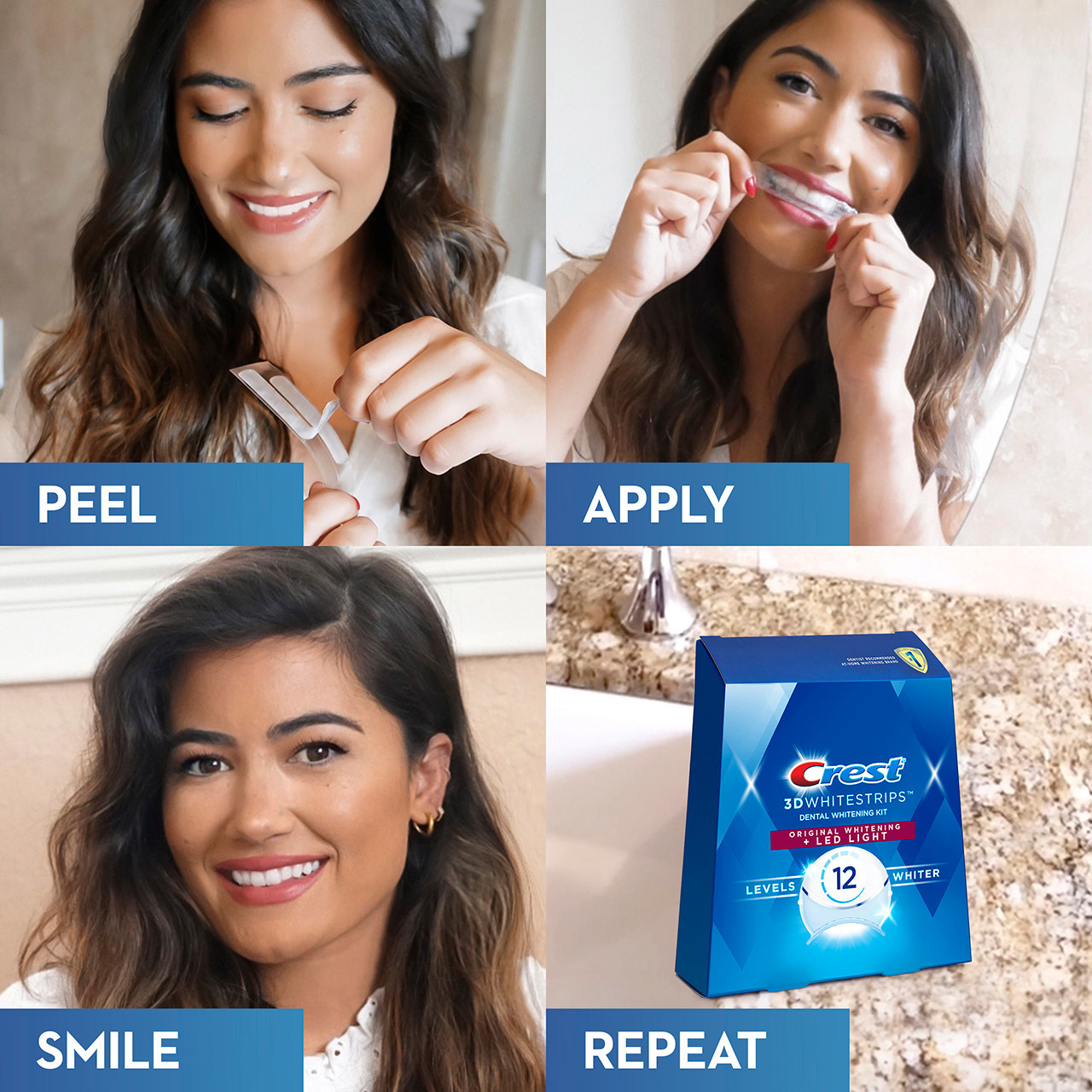 Oral-B Crest 3DWhitestrips Original Plus LED Kiegészítők Világos | HU_OB34789