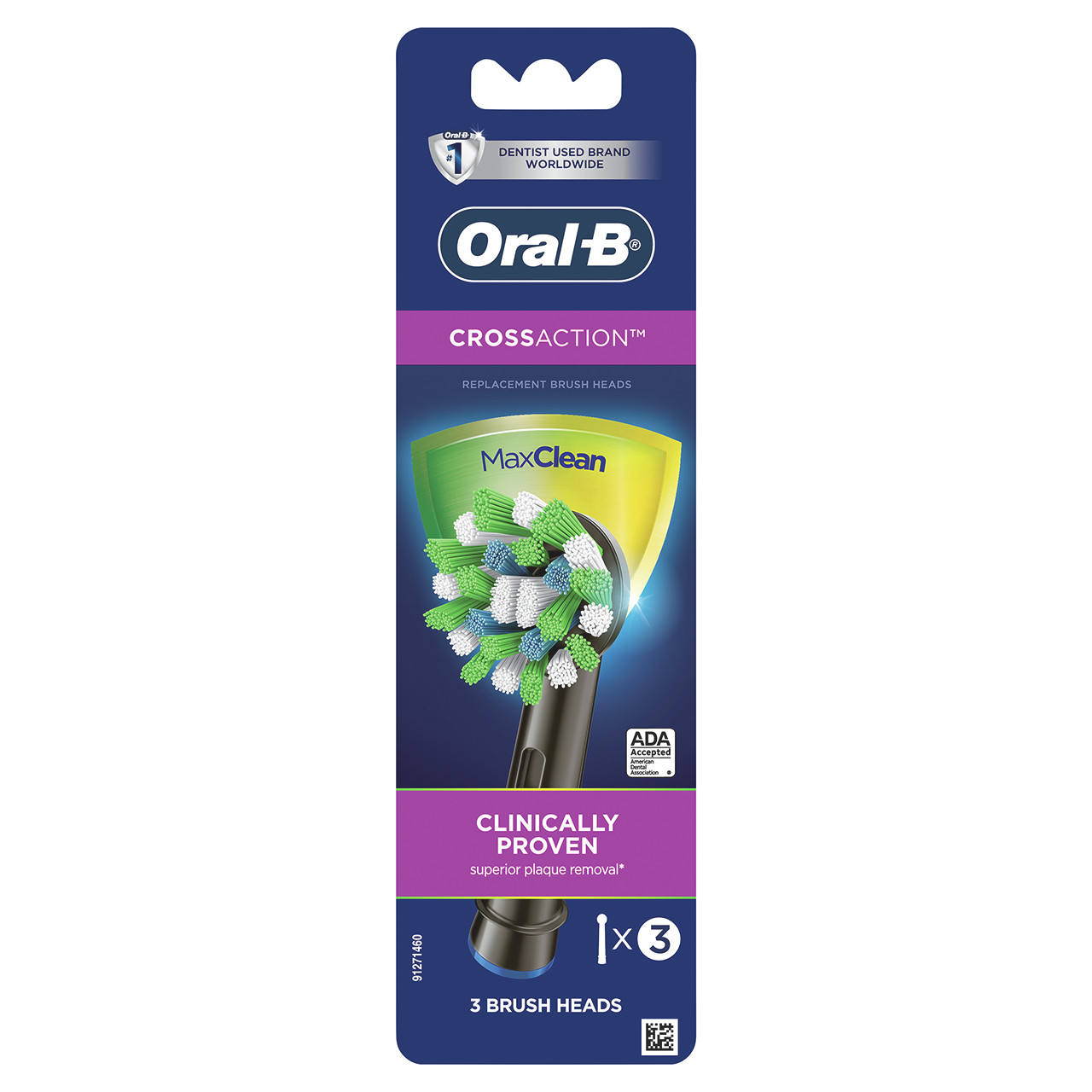 Oral-B CrossAction Egyebek Brush Heads Fekete | HU_OB19493