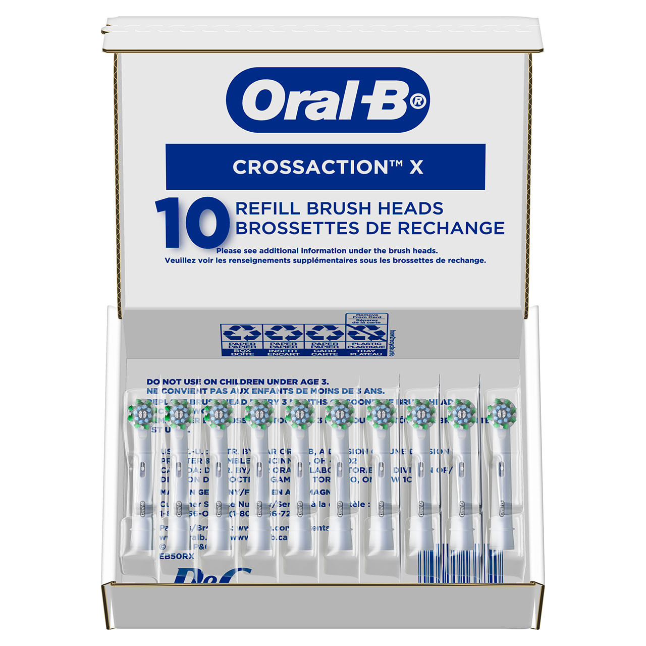 Oral-B CrossAction X-Filament Egyebek Brush Heads Kék | HU_OB25793