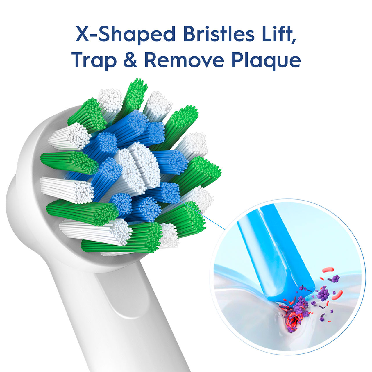 Oral-B CrossAction X-Filament Egyebek Brush Heads Kék | HU_OB25793