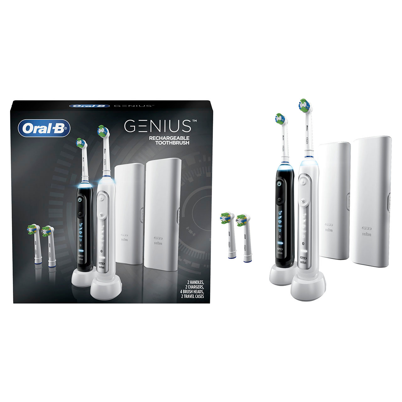 Oral-B Genius 6000 Rechargeable Genius sorozat Fekete Fehér | HU_OB64413