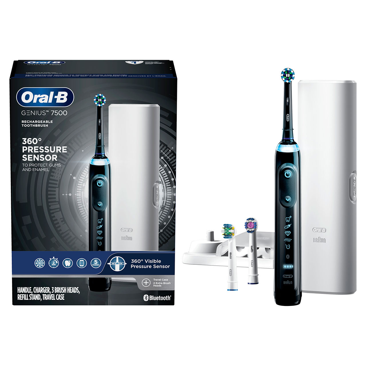 Oral-B Genius 7500 Rechargeable Genius sorozat Fekete | HU_OB22389