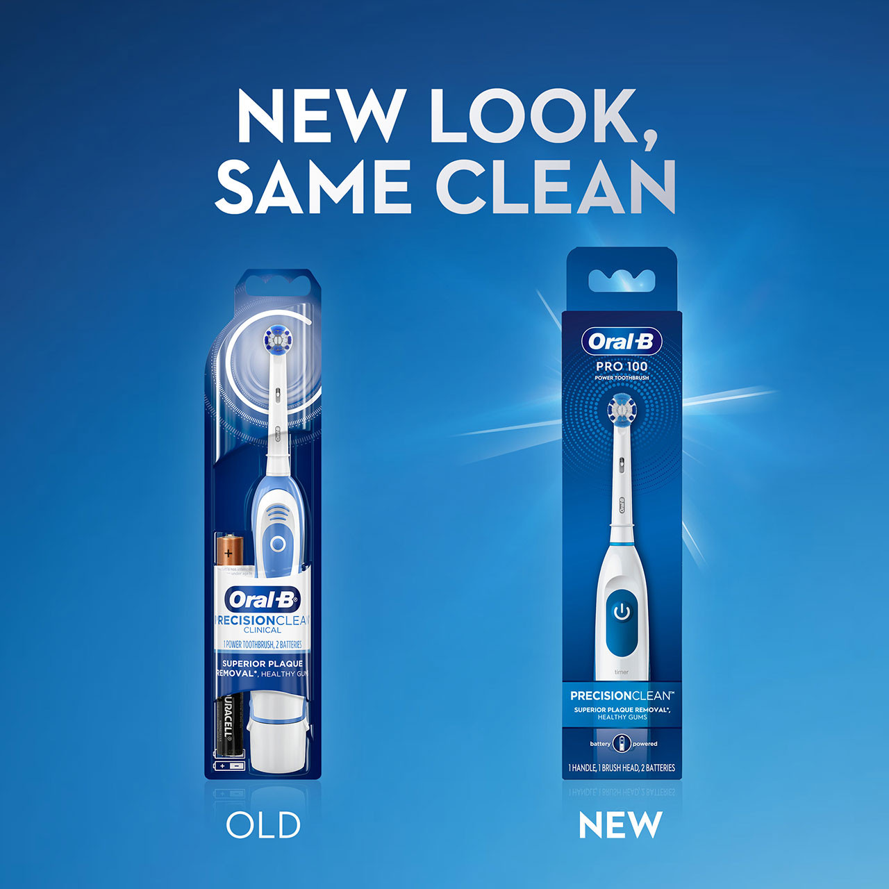 Oral-B Pro 100 Precision Clean Pro sorozat Fehér Kék | HU_OB19154