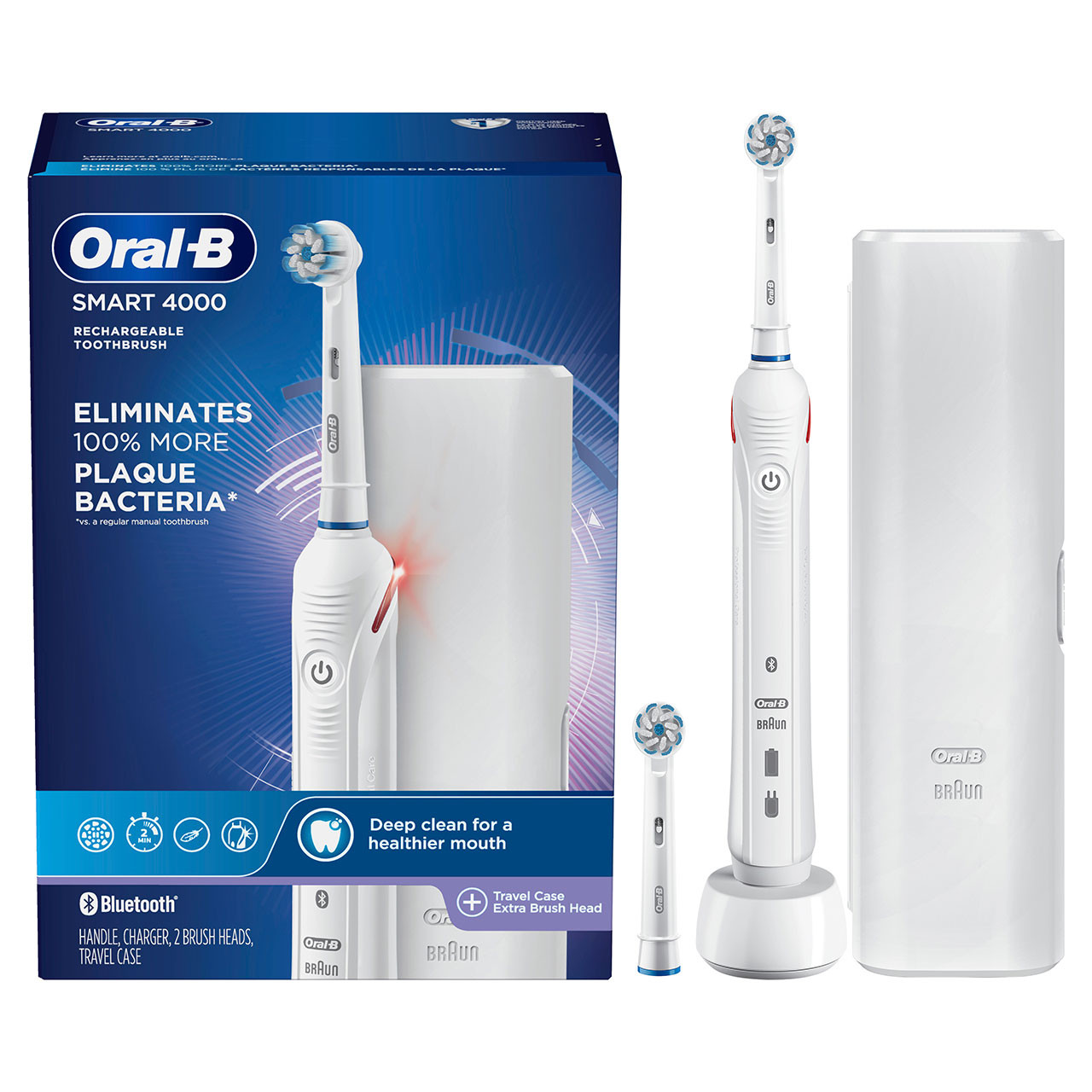 Oral-B Smart 4000 Rechargeable Intelligens sorozat Fehér | HU_OB40968