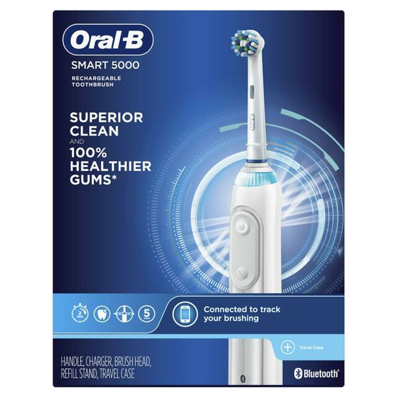 Oral-B Smart 5000 with Bluetooth Intelligens sorozat Fehér | HU_OB42470