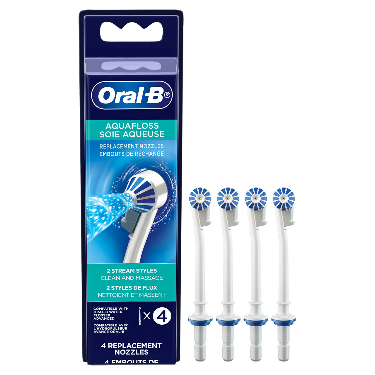 Oral-B Water Flosser Advanced Aquafloss Nozzle Kiegészítők Fehér | HU_OB59621